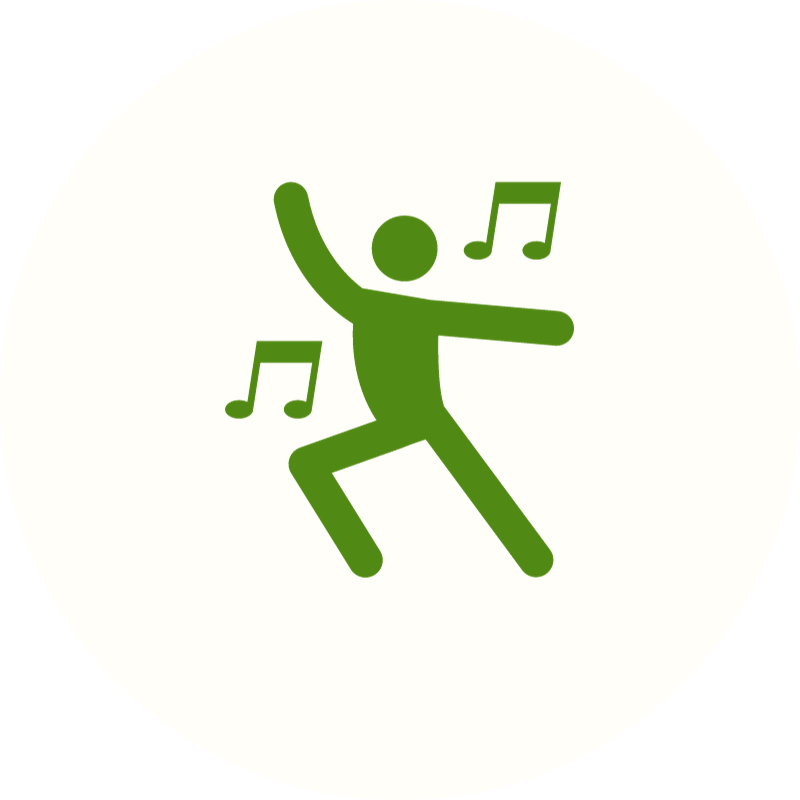 icon of dancing in music