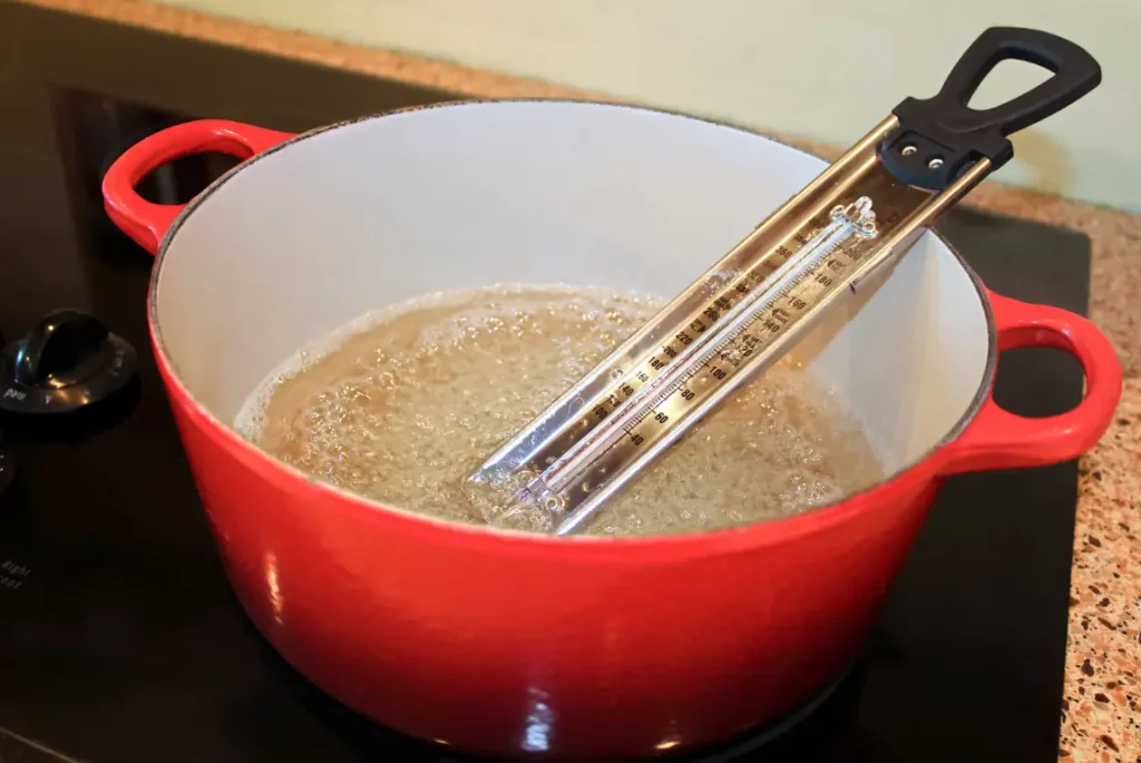 boiling syrup