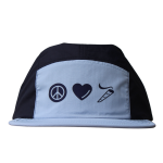 Peace, Love, & Puff Blue Two Tone Nylon Cap
