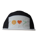 Peace, Love, & Puff Coal Two Tone Nylon Cap